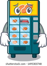 Afraid bakery vending machine in a mascot