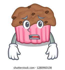 Afraid choclate muffins on grilled board character