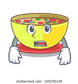Afraid corn chowder in the mascot shape