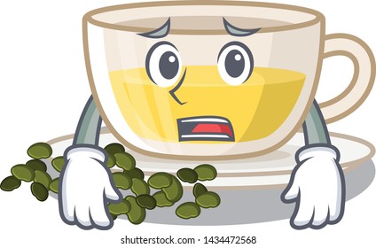 Afraid cup oolong tea in cartoon shape