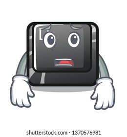 Afraid D button installed in game character