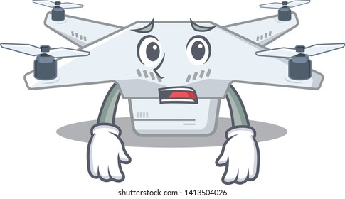 Afraid drone in the a character shape