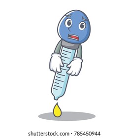 Afraid dropper character cartoon style