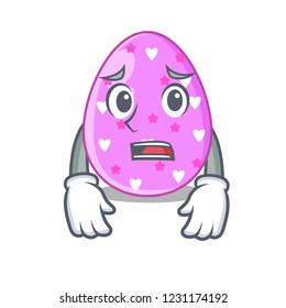 Afraid eggs easter holiday character for spectacle