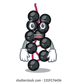 Afraid elderberry in the shape of mascot