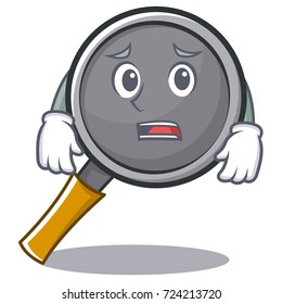 Afraid frying pan cartoon character