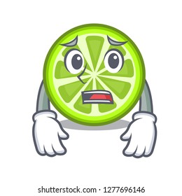Afraid green lemon slices in character fridge