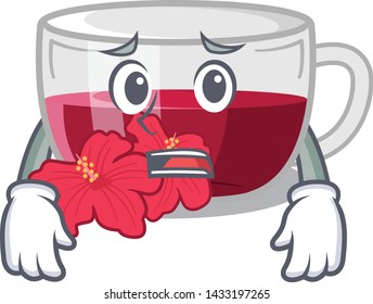 Afraid hibiscus tea is served character glasses