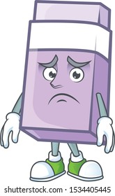 Afraid icon eraser cartoon in the character