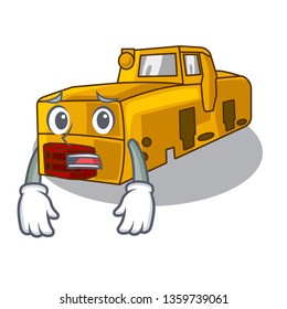 Afraid locomotive mine isolated in the mascot