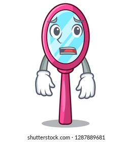 Afraid mirror on the character dressing table