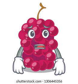 Afraid mulbery fruit slices above mascot bowl