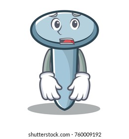 Afraid nail character cartoon style