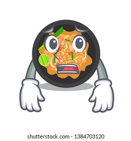 Afraid pat thai in the cartoon shape
