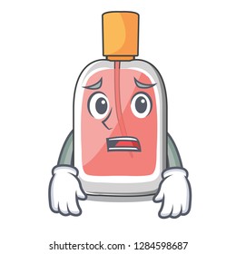 Afraid perfume bottle on the character table