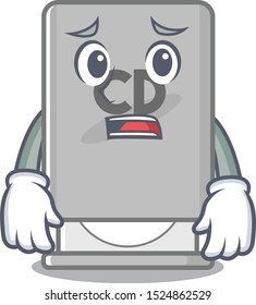 Afraid rom drive with the cartoon shape