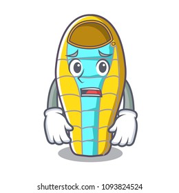 Afraid sleeping bad mascot cartoon