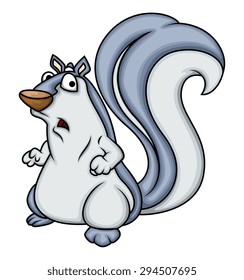 Afraid Squirrel Character