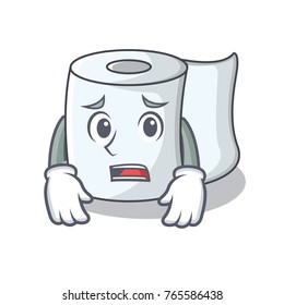 Afraid tissue character cartoon style