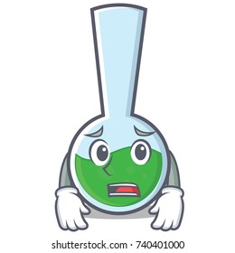 Afraid tube laboratory character cartoon