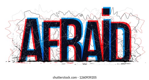 afraid-word-vector-creative-illustration-concept-stock-vector-royalty-free-1260939205