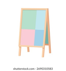 A-Frame-Bürgersteig Schild Mockup bereit für Ihre lebendigen Designs und Werbebotschaften heute, Anzeigetafel
