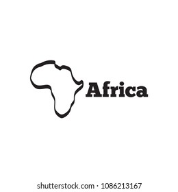 Africa abstract logo icon template