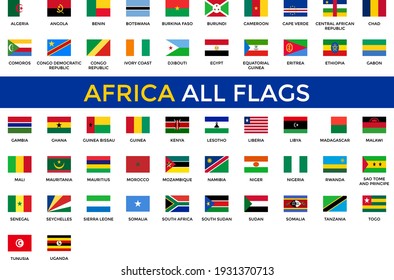 flags of africa with names