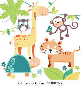 Africa animal pattern
