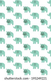 africa animals seamless baby pattern design. vector illustration