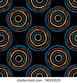 Africa aztec seamless pattern. Can be used in fabric design for making of clothes, accessories, decorative paper, wrapping, envelope, web design. Vector illustration.
