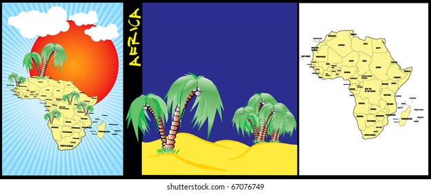 Africa background map