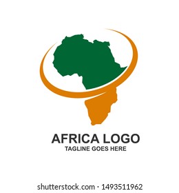 Africa Continent Logo Design Vector Stock Vector (Royalty Free ...