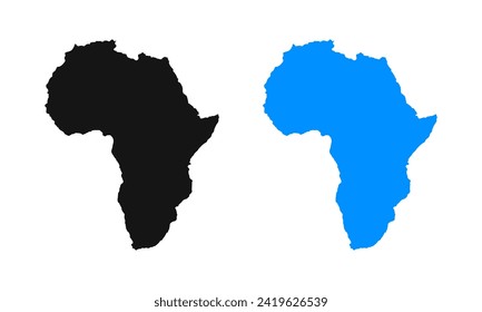 Africa continent. Africa Map. Africa shape