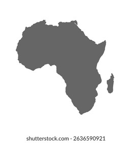 Africa continent map vector. Africa map. Suitable for icon, logo, banner, background, or any content using an Africa continent map theme.