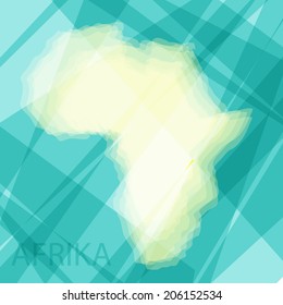 africa continent on a blue background