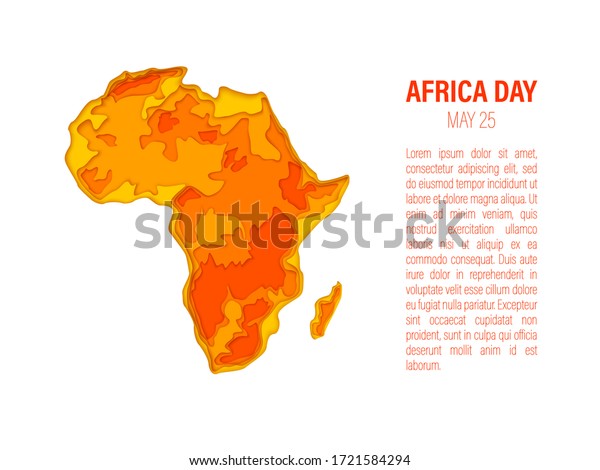 Africa text. Happy Africa Day.
