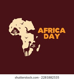 Africa day celebrations design template.