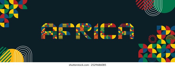 Africa day geometric pattern background