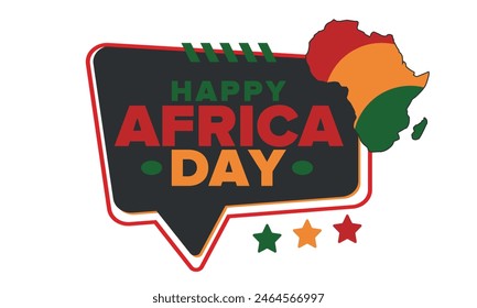 Africa Day. Happy African Freedom Day and Liberation Day. Celebrate annual on the African continent and around the world. African pattern. Poster, card, banner and background. Vector illustration