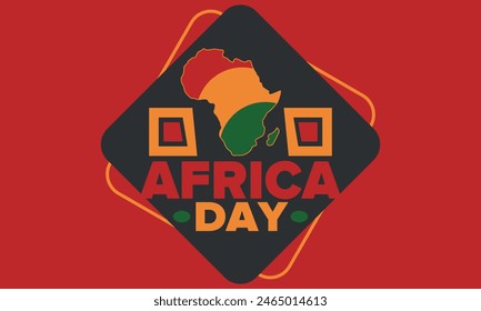 Africa Day. Happy African Freedom Day and Liberation Day. Celebrate annual on the African continent and around the world. African pattern. Poster, card, banner and background. Vector illustration
