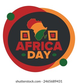 Africa Day. Happy African Freedom Day and Liberation Day. Celebrate annual on the African continent and around the world. African pattern. Poster, card, banner and background. Vector illustration