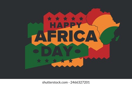 Africa Day. Happy African Freedom Day and Liberation Day. Celebrate annual on the African continent and around the world. African pattern. Poster, card, banner and background. Vector illustration