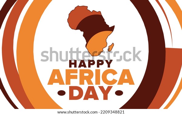 Africa Day Happy African Freedom Day Stock Vector (Royalty Free ...