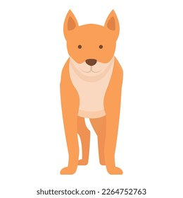 Africa dingo dog icon cartoon vector. Australia nature. Cute mammal