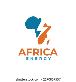 Africa energy company vector logo design