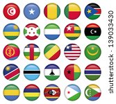 Africa Flags Round Buttons