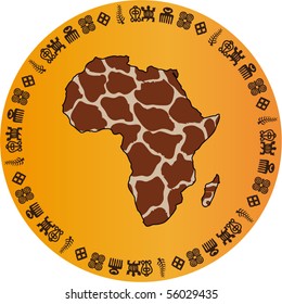 Africa globe medal
