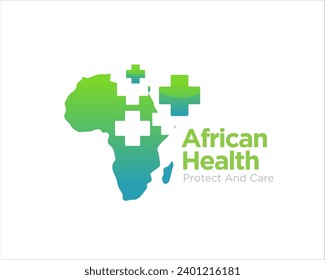 africa health protection logo designs for medical service and health clinic