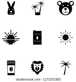 africa icon set